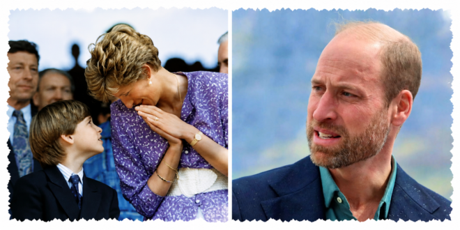 A young Prince William with his mother Princess Diana, to whom he reportedly made an emotional promise after her 1996 divorce